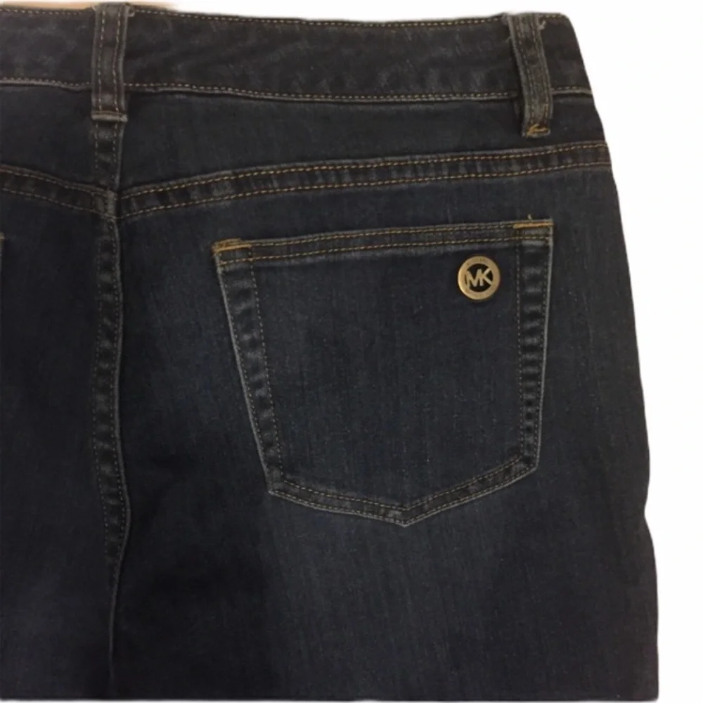 Michael Kors Skinny Jeans Womens 6 Dark Wash Stretch Mid Rise Slim Fit Denim